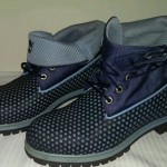 Timberland Roll Top Mens Navy & BabyBlue Breathability Vent-Tech Series Boots 10