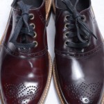 Cole Haan Duke Saddle II burgundy 8 leather perforated lace oxford shoe NEW $198