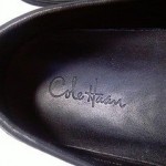 Mens Cole Haan Nike Air Shoes Size 11.5 M Black Leather Slip Ons Loafers