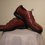 MEN’S COLE HAAN COUNTRY NIKE AIR BROWN LEATHER OXFORDS SIZE 9.5, 9 1/2 EUC