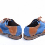 Cole Haan Carter Saddle brown blue 10.5 leather perforated oxford shoe NEW $178