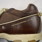 Brown White Leather Mesh Canvas DIESEL 1 Hand Control Skater Sneakers Shoes 10.5