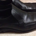 Cole Haan Black Leather Slip Ons Loafers Dress Nike Air Mens 10.5 10 1/2