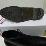 Hugo Boss black leather lace-up chukka ankle desert boots 9.5M gentle used