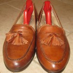 Mens Bragano by Cole Haan Brn All Leather Italian Tasseled Loafers sz 9 M