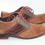 Cole Haan Men’s Suede and Croc Oxford New with Box and Bag