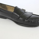 COLE HAAN CITY Men’s Black LEATHER Slip on LOAFERS w/ Buckle Size 10.5 D