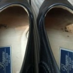 BRAGANO by Cole Haan Italian penny loafers black leather slips-ons 8½ M!
