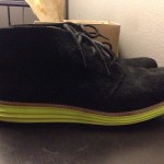 Cole haan Chukka Lunar grands Size 8 Black Suede  Volt Used
