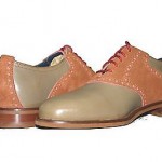 Cole Haan Carter Saddle RBR Oxfords Brown Khaki Tan