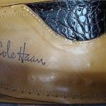Cole Haan Crocodile Pattern Dark Leather Slip On Loafers Men’s Size 10M