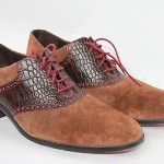 Cole Haan Men’s Suede and Croc Oxford New with Box and Bag