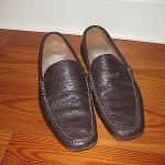 Hugo Boss Men’s Leather Driving Moccasins Size 8.5