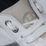 $330 Hugo Boss Black Label Leather Sneakers White Mens Shoes 10 43 Trainers 9.5
