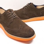Cole Haan ‘LunarGrand’ Wingtip Mens Dark Brown-Orange size 11 M