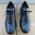 NWOB Men’s Cole Haan Nike Air Leather Shoes Size 10M Black Brown Lace up