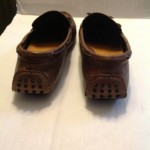 Cole Haan mens Driving Moccasin in brown leather size 9.5 with Nike Air
