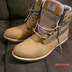 Mens Timberland Tan Leather Ballistic Boots Size 10.5M