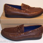 COLE HAAN Air Mason Boat Size 13 M Dark Brown Leather Casual Loafers Mens Shoes