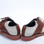 Cole Haan Harrison Eva Saddle Air white brown 11 leather oxford shoe NEW $188