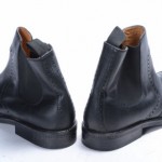 Cole Haan C07084 L10 R10.5 brogue black leather pull on boot MISMATE NEW $298