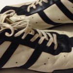 Diesel Men’s Wish Ivory W/Black Leather Sneakers Size 10.5