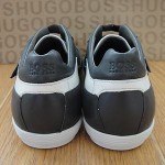 NEW HUGO BOSS BLACK MENS ‘WALMIN I’ SNEAKERS IN GRAY SIZE US10, UK9, EU43