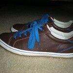 COLE HAAN BROWN LEATHER SNEAKERS WITH NIKE AIR TECHNOLOGY SIZE 9M