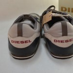 New Authentic Diesel Men’s Gunner Tennis shoe Fashion Sneaker,Black/Gray Size 11