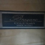COLE HAAN BRAGANO TWO TONE BLACK LEATHER SADDLE BY LIGHT BROWN SUEDE SZ 9.5M