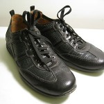 Cole Haan Nike Air Black Leather Fashion Sneakers, Size 9 M