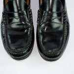NEW! Hugo Boss Mens Black Leather Penny Loafers ~ Sz 10.5 D