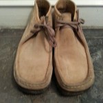 Clarks Wallabees Tan Suede Leather Shoes Men’s Size 13M