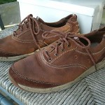 NIB Clarks Mens Brown Leather Shoes Size 9M