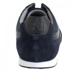Hugo Boss Mens Sneakers Orange Label Silvans Navy Lace Up Textile Suede Leather