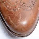 Cole Haan C09150 Air Pitney 9.5 brown leather laced brogue wingtip oxford shoe