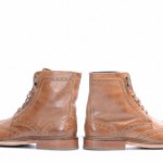 Cole Haan Harrison C10965 8 m Whiskey brown wingtip brogue boot shoe