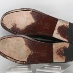 AWESOME! Mens shoes COLE HAAN black box leather slip on tassel loafers sz 9 B