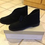 Clarks Originals Desert Boot-Men Black Suede Crepe Soled 26031691 size 7M