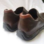 COLE HAAN BROWN LEATHER SLIP ON  LOAFERS SIZE 9.5 MEDIUM