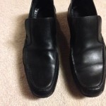 Cole Haan Black Leather Slip Ons Loafers Dress Nike Air Mens 10.5 10 1/2