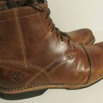 TIMBERLAND MEN SIZE 11.5 M Tan Leather Earthkeepers Side Zip Boots 19558  $139