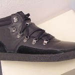 NWOB DIESEL MENS FASTNER ll MID-BOOT-SNEAKER BLACK LEATHER-SUEDE SIZE:12 EUR-46