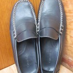Cole Haan Men’s Black Leather Casual Slip  On