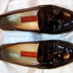 Cole Haan City Mens Burgandy Tassle Loafers 10.5 D Dress Shoes
