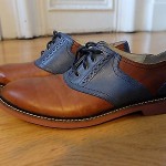 Cole Haan Franklin Saddle Nike Air 8 british tan Oxford Blue shoe