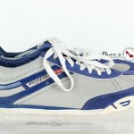 Mens Diesel Stylish Gray/Blue Leather Fashion Sneakers Shoes Sz. 13