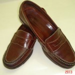 COLE HAAN DOUGLAS CLASSIC Saddle Tan Penny Loafers MENS 8.5 D