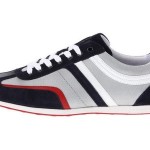 Hugo Boss Mens Silvans Dark Blue Casual Lace-Up Fashion Sneakers Kicks Shoes