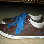 COLE HAAN BROWN LEATHER SNEAKERS WITH NIKE AIR TECHNOLOGY SIZE 9M